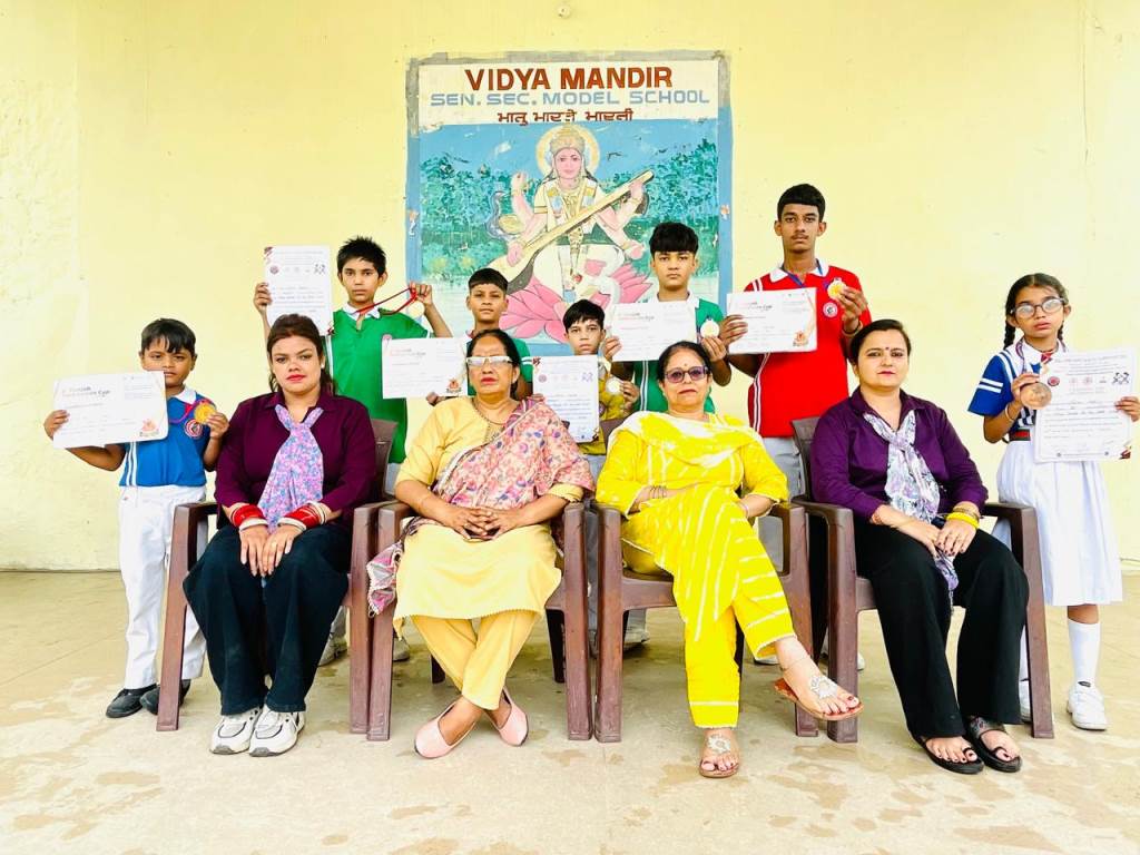 Outstanding Performance by Vidya Mandir Senior Secondary Model School Athletes at Karate Competition